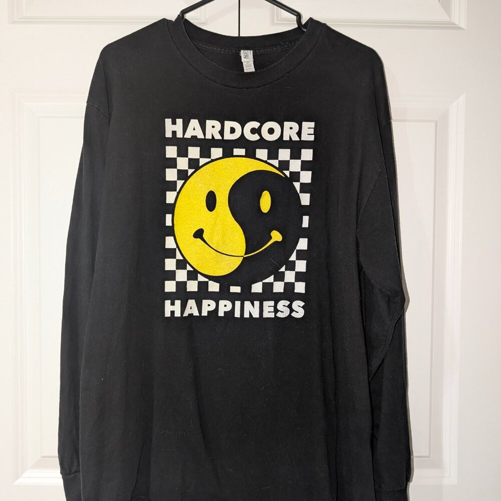 HARDCORE HAPPINESS Crew Long Sleeve Skate Shirt